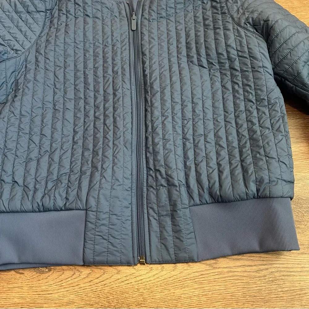 Lululemon Non-Stop Bomber Jacket Reversible Blue Size 10 Athleisure Outdoor